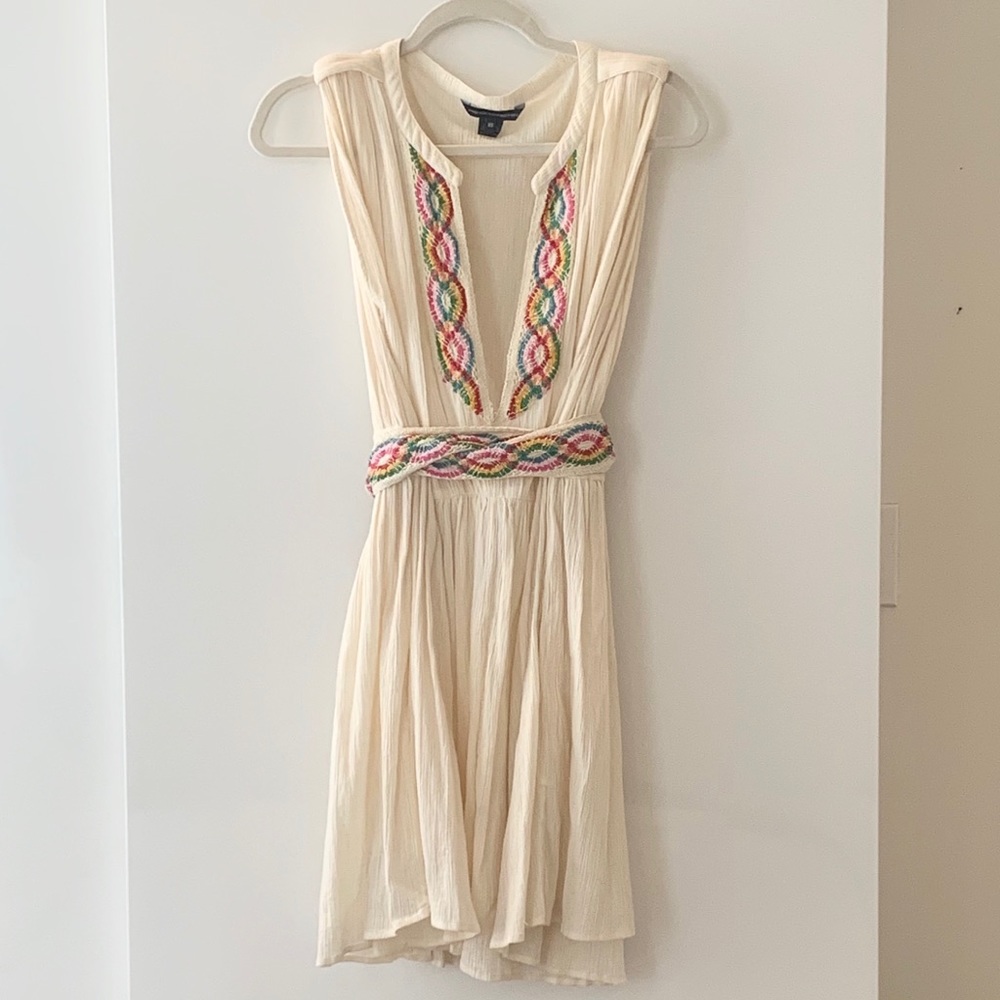 Vintage French Connection Dress, NudeMulticolor, S